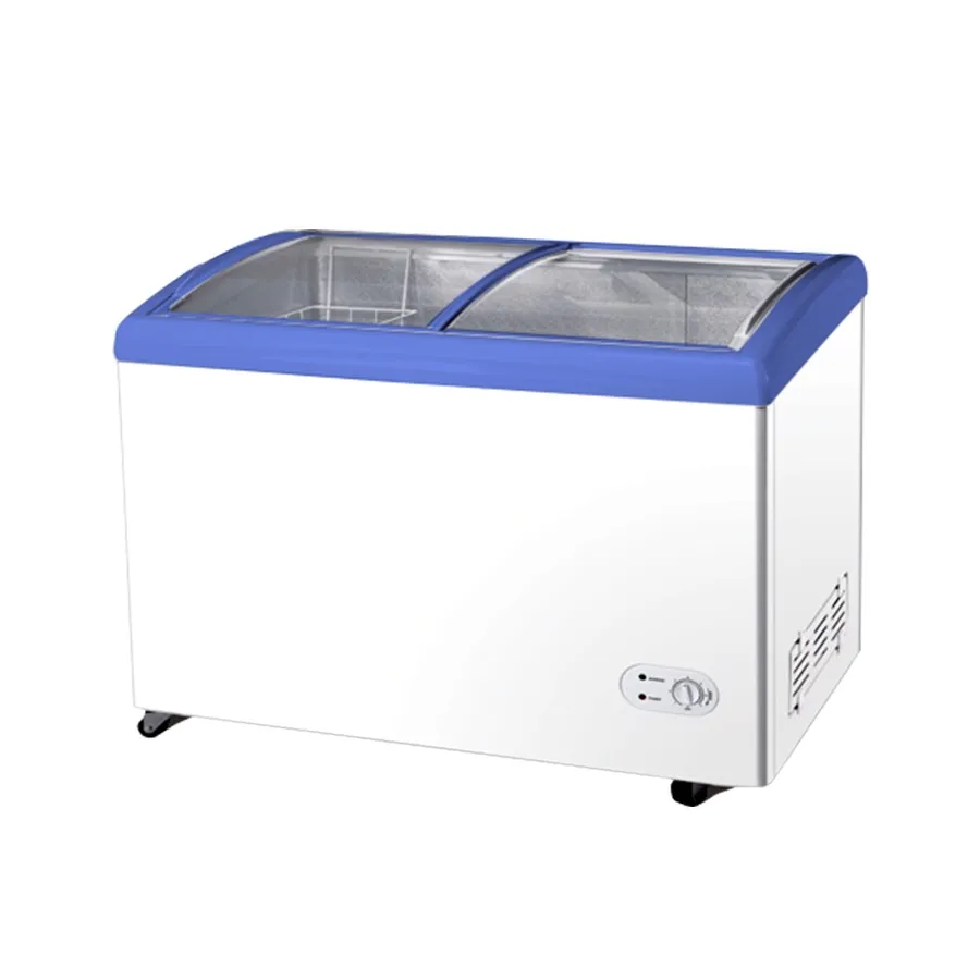 CONGELADORA TAPA VIDRIO CURVO SCD-350